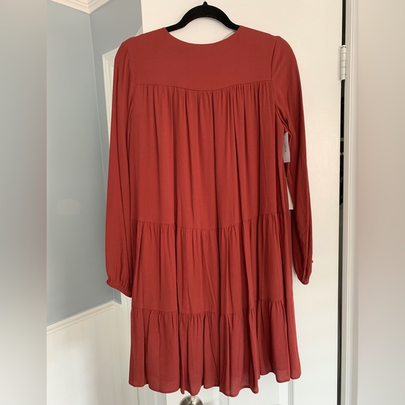 Dark red Wilfred dress with long sleeves - Picture 2 of 3